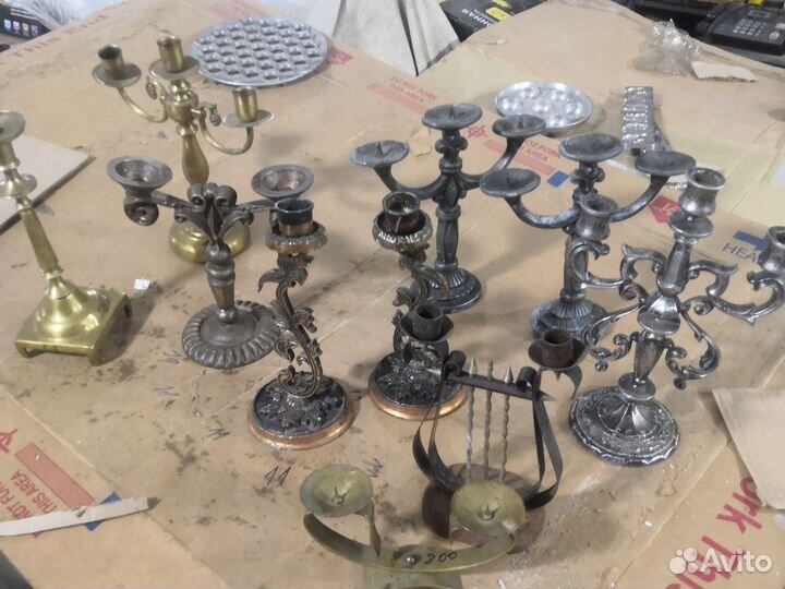 Подсвечники и канделябры бронза