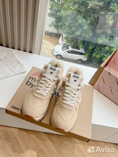 Кроссовки женские на меху Miu Miu x New Balance