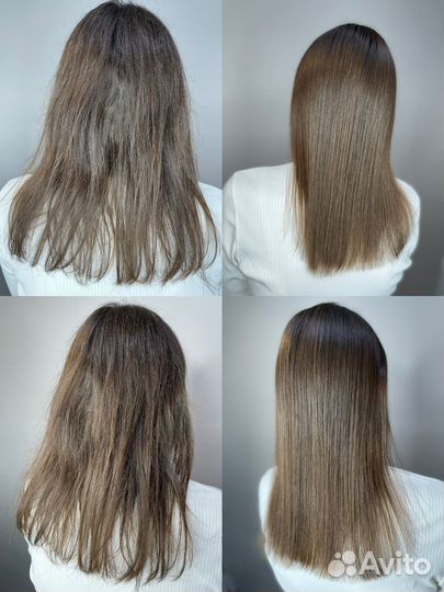 Кератиновое выпрямление волос