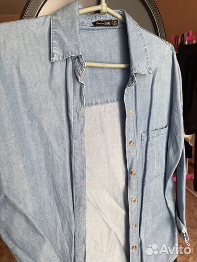 Джинсовая рубашка Massimo dutti