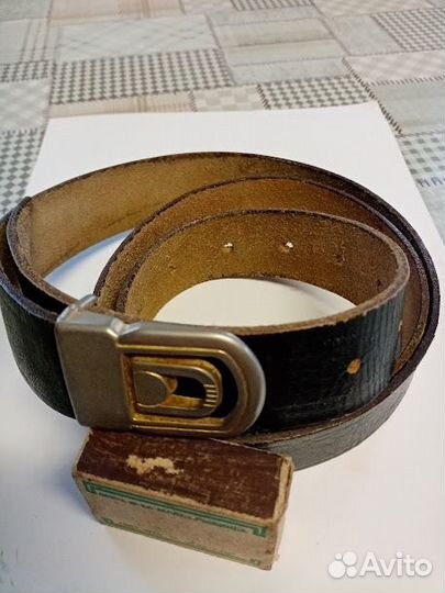Мужской кожаный ремень