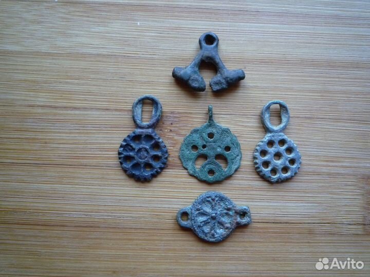 Кулон Подвеска Амулет Старинная Древняя лот 5шт