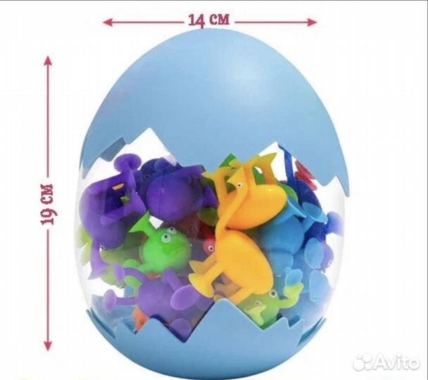 Конструктор в яйце веселые большие прилипалы