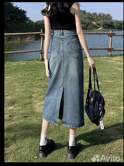Джинсовая юбка