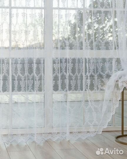 Тюль Лилиан Белый