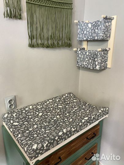 Пеленальная доска и органайзер-полка подвесная