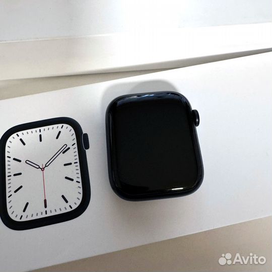 Часы apple watch 7 45 mm Aluminium Case Midnight ч
