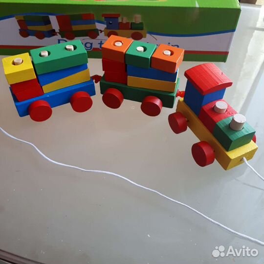Паровоз деревянный