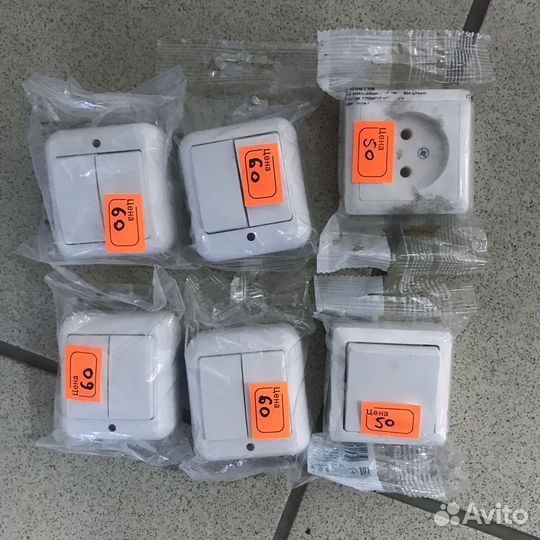 Розетки вилки в ассортименте