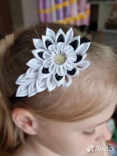 Заколка повязка для волос ручная работа