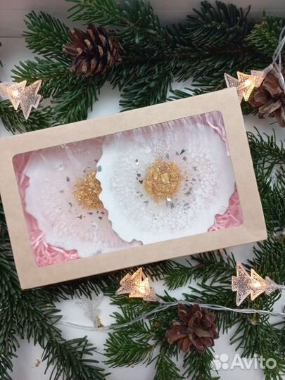 Подстаканники из эпоксидной смолы подставка подаро