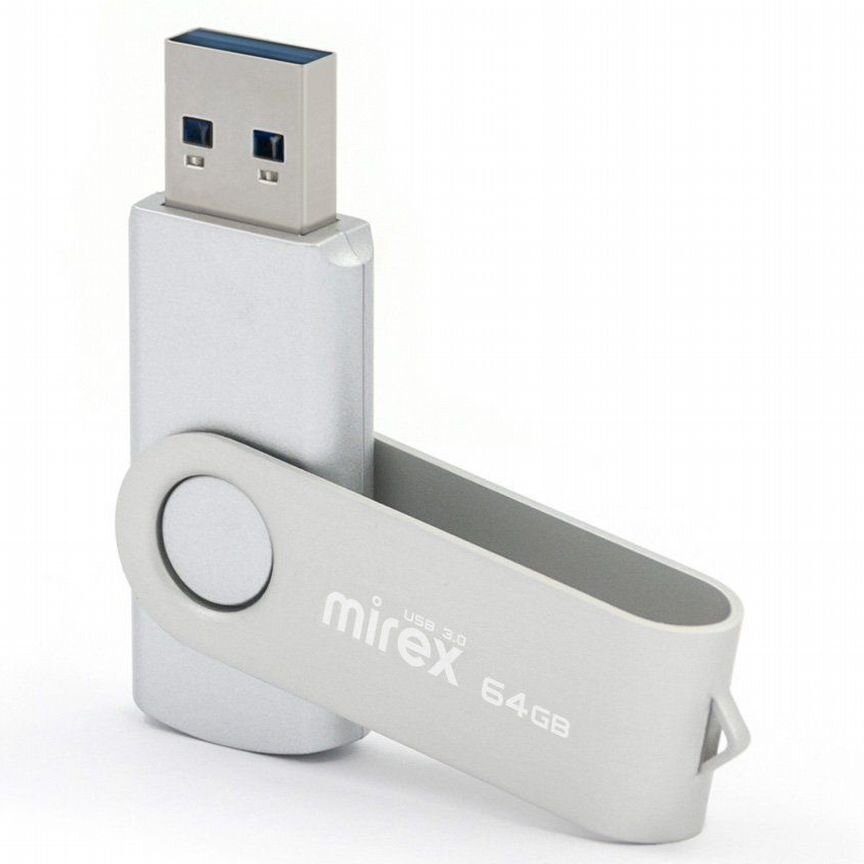 [SOFT-TOUCH] Новая Флешка 64 Гб Usb 2.0 Mirex Silver