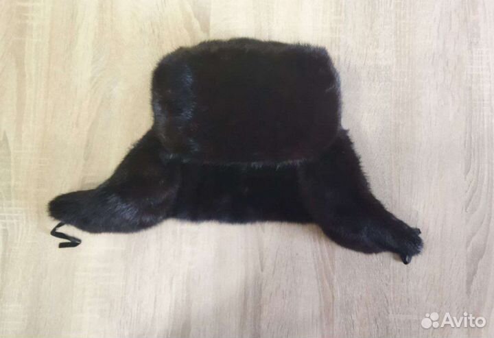 Норковая шапка мужская бу