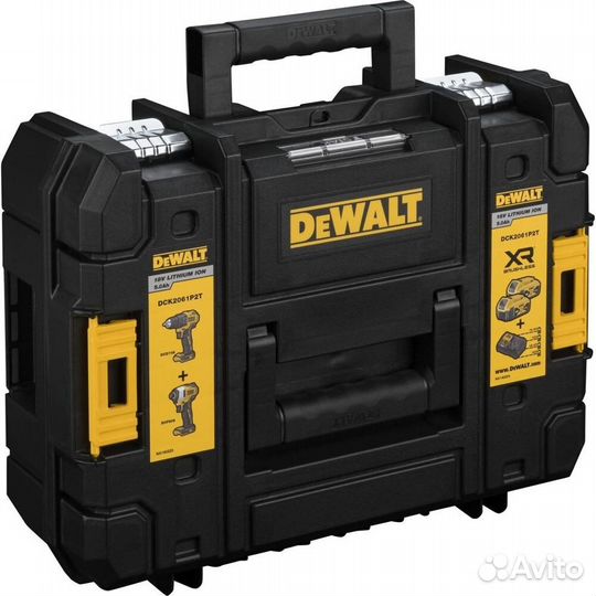 Набор инструментов dewalt DCD708+DCF809, чемодан