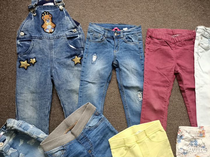 Фирменные джинсы, брюки, штанишки, р.98-104