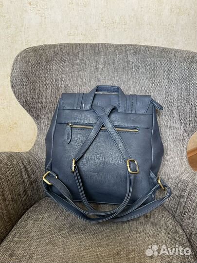 Новый городской голубой женский рюкзак