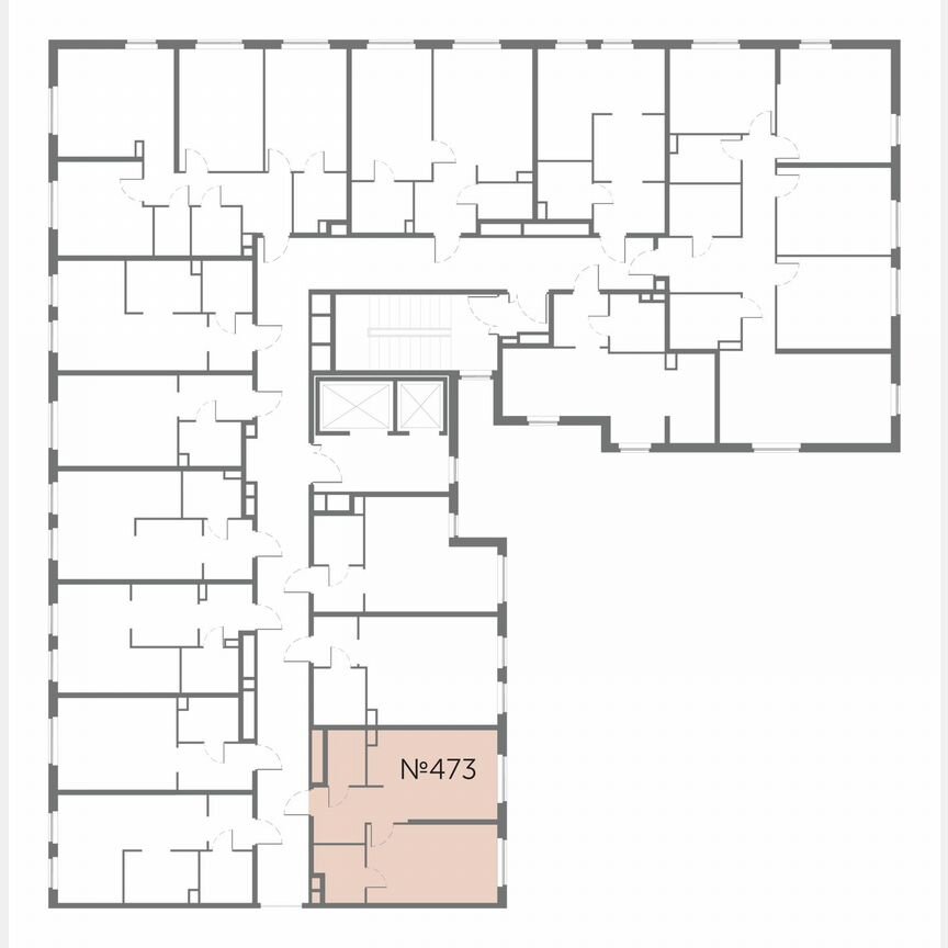 1-к. апартаменты, 39,7 м², 17/17 эт.