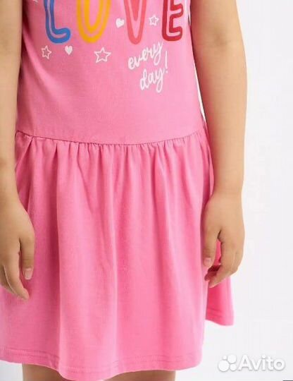 Платье для девочки летнее детское без рукавов