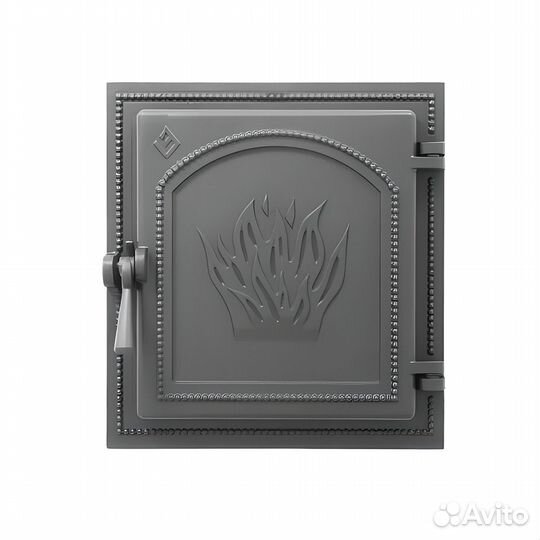 Дверь для Камина каминная 271 (Антрацит) везувий