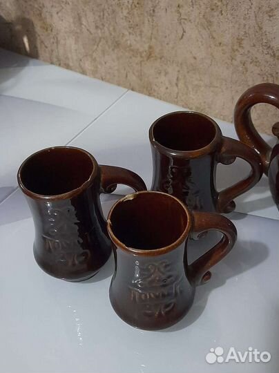 Сервиз кофейный глиняный