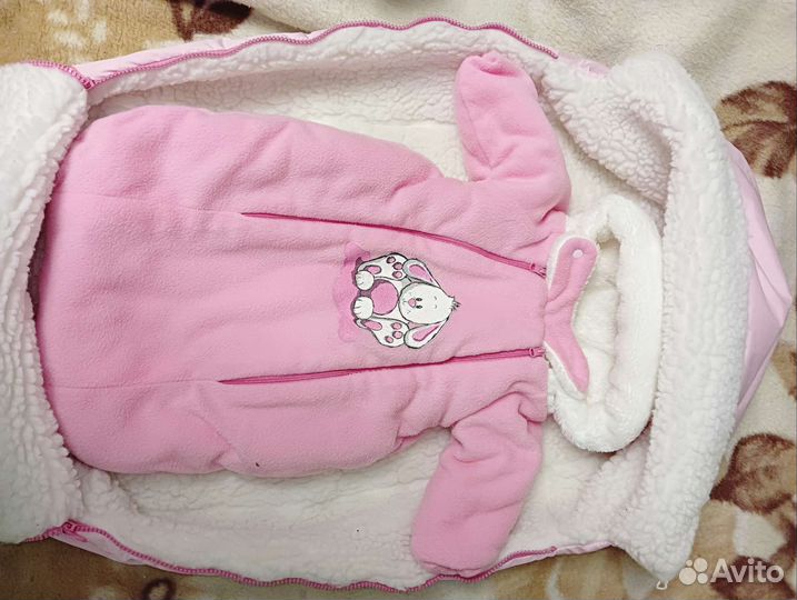 Конверт на выписку для девочки зима