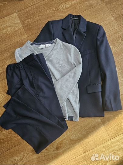Пиджак (комплект), школа, 140см, пакетом