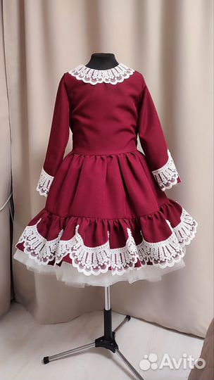 Платье школьное с фартуком 134 140