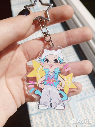 Акриловые брелки авторские мерч