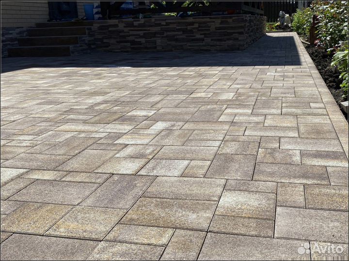 Тротуарная плитка сухопрессованная
