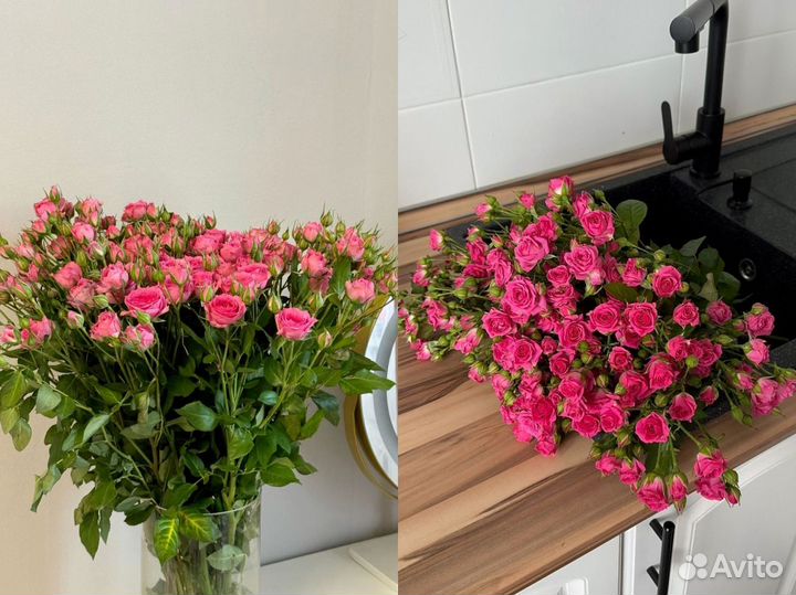 Букет из 59 кустовых роз