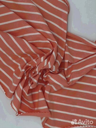 Ткань Кулирка полоска / оптом