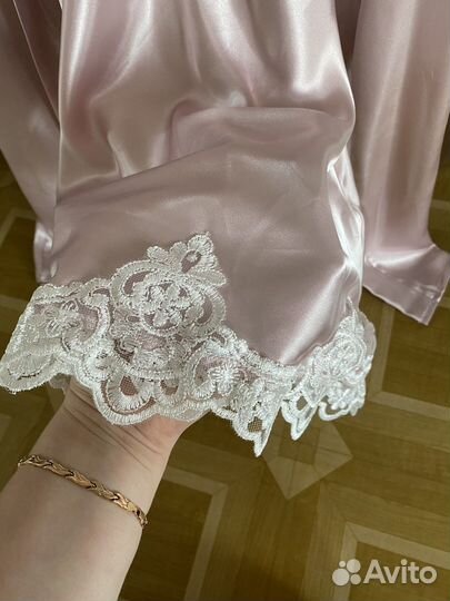 Атласный халат