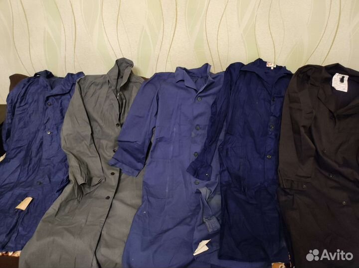 Спец одежда СССР: халаты, пиджаки, брюки, плащ