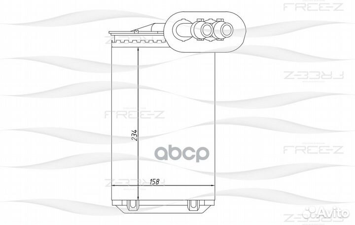 Радиатор отопителя audi A3/TT 96-skoda Octavia