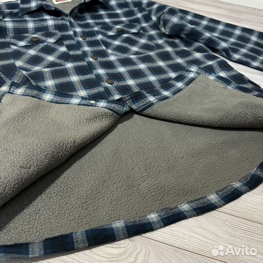 Рубашка wrangler S 46 на флисе