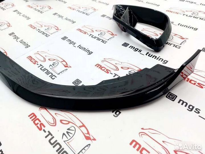Губа в бампер стиль B Мерседес S-class W222 рест