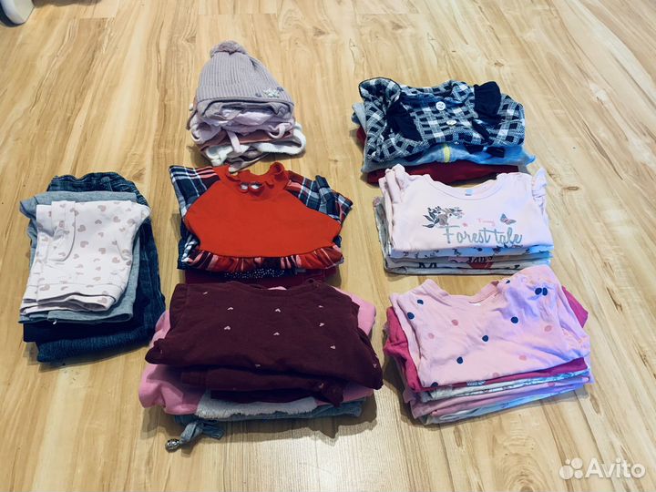 Детские вещи пакетом для девочек 74 -92