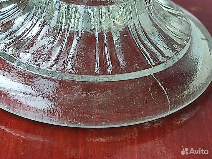 Вазочка,60 годы, толстостенное стекло СССР