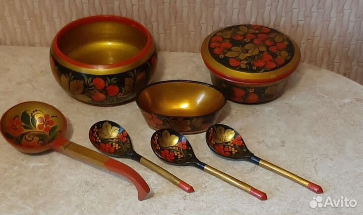 Посуда хохлома СССР