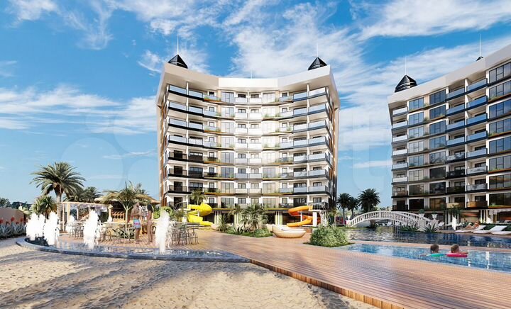 2-к. квартира, 55 м² (Турция)