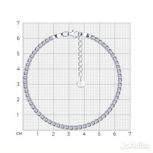 Браслет sokolov из серебра, 94051239, р.19