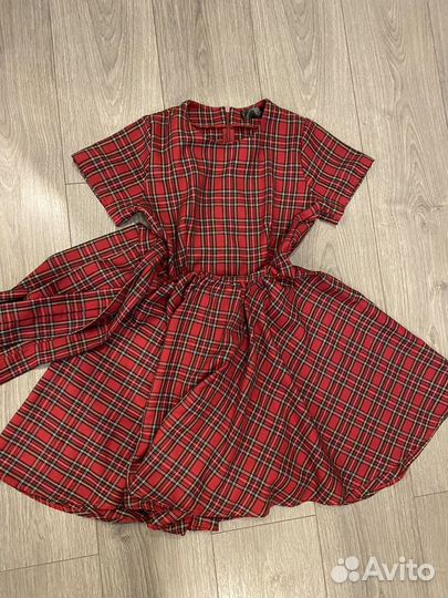 Платье в клетку шотландскую
