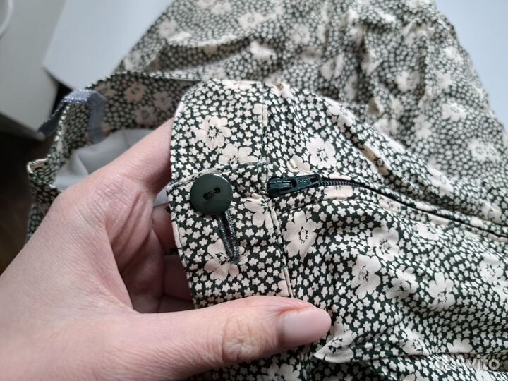 Винтажная юбка длины миди в цветочек