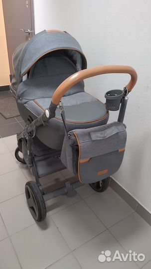 Коляска Adamex Massimo 3 в 1 + База isofix