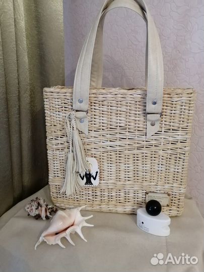 Сумка корзина плетеная