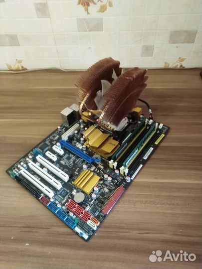 Комплект 4 ядра asus p5q core2quad q6600