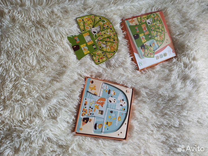 Деревянные пазлы chez-nut