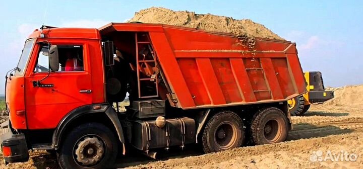 Песок карьерный с доставкой