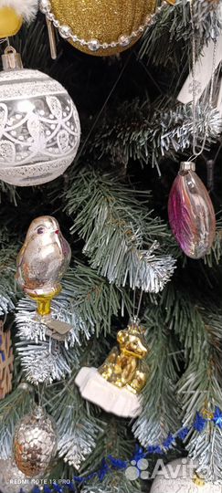 Елочные игрушки и дед Мороз СССР