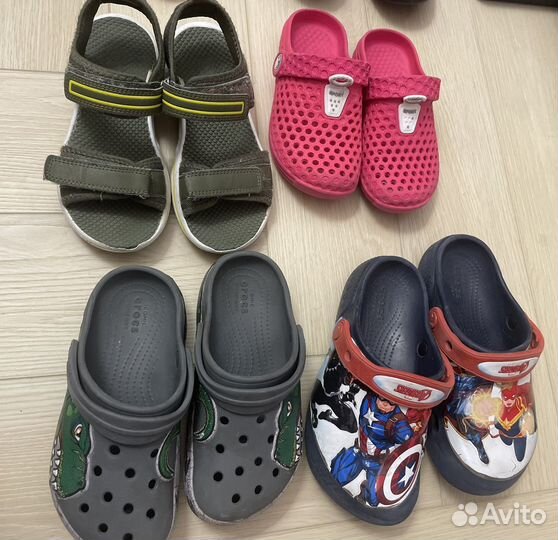 Сандалии crocs, сапоги nordman